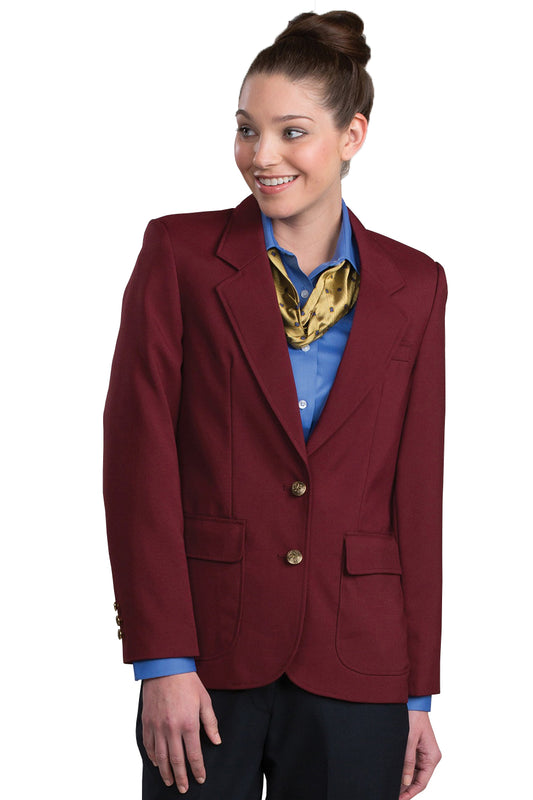 Edwards Womens Burgundy Uniform Blazer