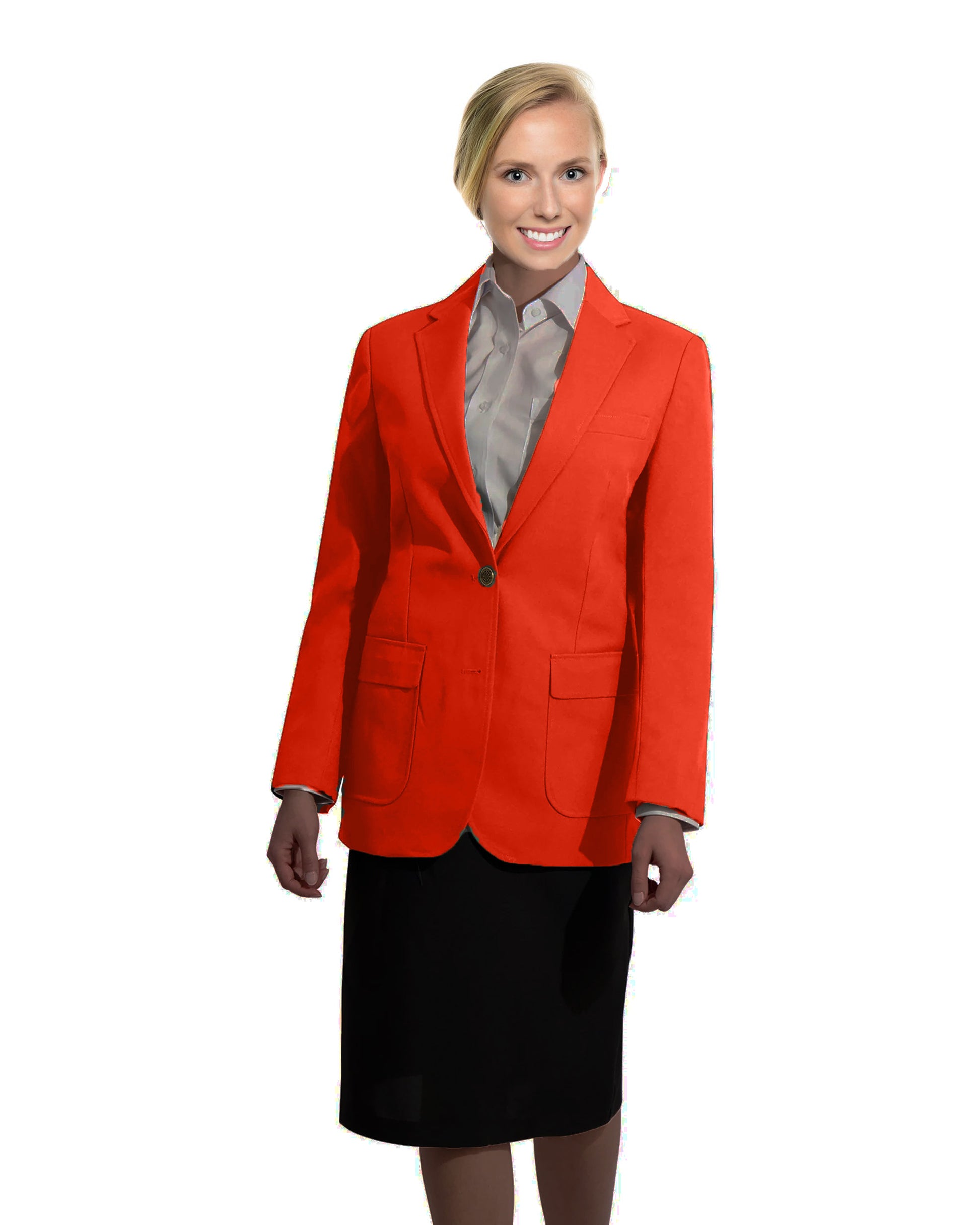 Women's Orange Blazer