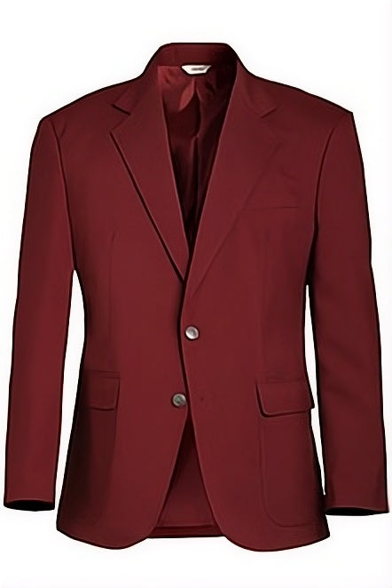 Edwards Mens Burgundy Uniform Blazer
